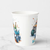 Gobelets En Papier Monster Shark Camion Anniversaire Bash (Droite)