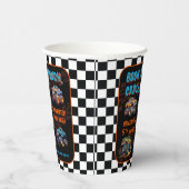 Gobelets En Papier Monster Truck Bash Boy 5e fête d'anniversaire (Droite)