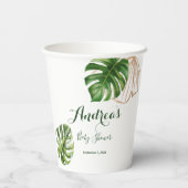 Gobelets En Papier Monstère tropicale botanique sauvage de palmiers (Verso)