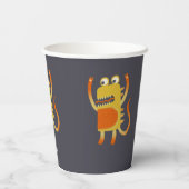 Gobelets En Papier Monstres mignons Personnalisé (Verso)