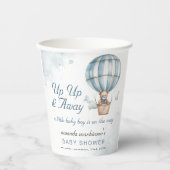 Gobelets En Papier Montez et partez ! Baby shower de ballon Teddy Bea (Recto)