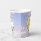 Gobelets En Papier Moon Baby Design (Gauche)