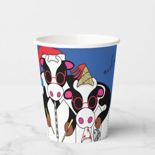 Gobelets En Papier Moosseurs de Noël (Gauche)