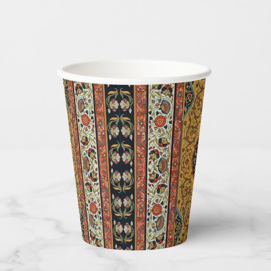 Gobelets En Papier Moquette Perse antique Design élégant (Recto)