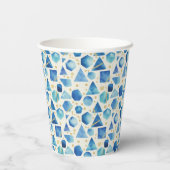 Gobelets En Papier Mosaïque Prisme de Saphir (Verso)