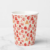 Gobelets En Papier Mosaïque Prisme Rubis (Gauche)