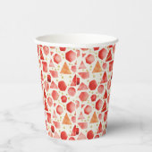 Gobelets En Papier Mosaïque Prisme Rubis (Droite)