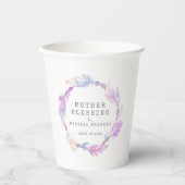 Gobelets En Papier Mother Blessing beads feathers boho custom (Recto)