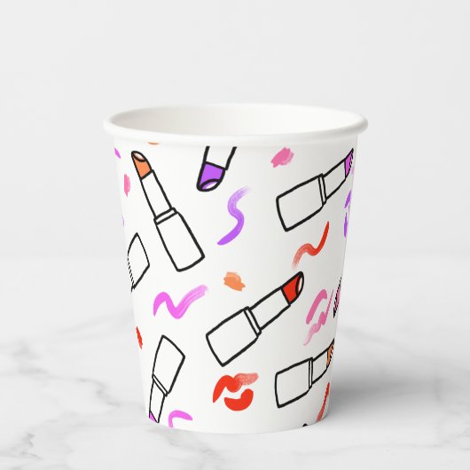 Gobelets En Papier Motif (Verso)