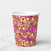 Gobelets En Papier Motif à points violet Polka (Verso)