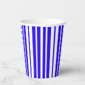 Gobelets En Papier Motif à rayures blanches bleues (Droite)