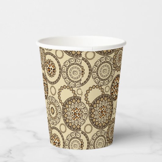 Gobelets En Papier Motif africain en peau de guépard 3 (Droite)