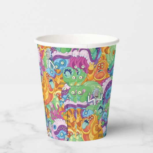 Gobelets En Papier Motif Alien du parti Rick Apocalypse (Droite)