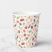 Gobelets En Papier Motif alimentaire (Verso)