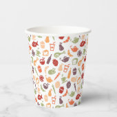 Gobelets En Papier Motif alimentaire (Recto)