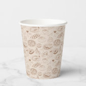 Gobelets En Papier Motif alimentaire 3 (Verso)