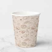 Gobelets En Papier Motif alimentaire 3 (Recto)