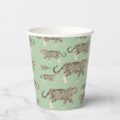 Gobelets En Papier Motif animal Jungle Jaguar (Verso)