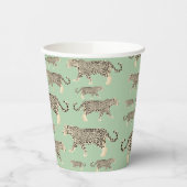 Gobelets En Papier Motif animal Jungle Jaguar (Gauche)