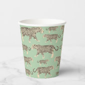 Gobelets En Papier Motif animal Jungle Jaguar (Recto)