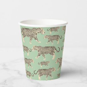 Gobelets En Papier Motif animal Jungle Jaguar