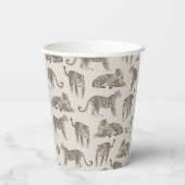 Gobelets En Papier Motif animal sauvage de la Jungle Leopard (Verso)