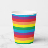 Gobelets En Papier Motif arc-en-ciel simple (Droite)