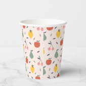 Gobelets En Papier Motif aux fruits mignons (Droite)