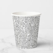 Gobelets En Papier Motif B&W Médicale (Recto)