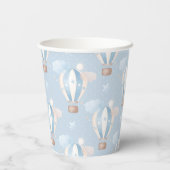 Gobelets En Papier Motif Ballons Bleus (Verso)