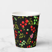 Gobelets En Papier Motif Berries (Recto)