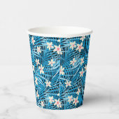 Gobelets En Papier Motif bleu Feuille Palm (Droite)