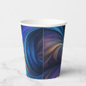 Gobelets En Papier Motif bleu foncé (Droite)