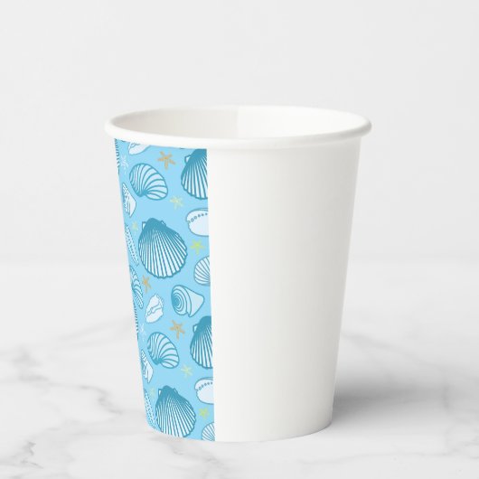 Gobelets En Papier Motif bleu océan (Gauche)