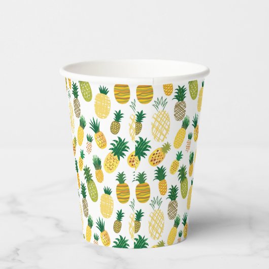 Gobelets En Papier Motif branché à l'ananas (Droite)