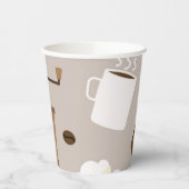 Gobelets En Papier Motif café (Gauche)