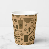 Gobelets En Papier Motif café (Verso)