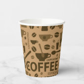 Gobelets En Papier Motif café (Gauche)
