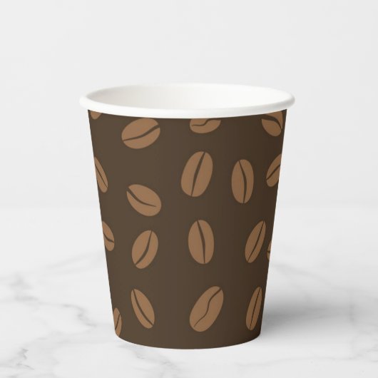Gobelets En Papier Motif café (Recto)