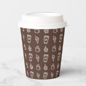 Gobelets En Papier Motif café et cupcake (Recto)