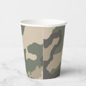 Gobelets En Papier Motif Camo Vert (Droite)