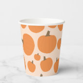 Gobelets En Papier Motif citrouille Automne Automne Halloween (Verso)