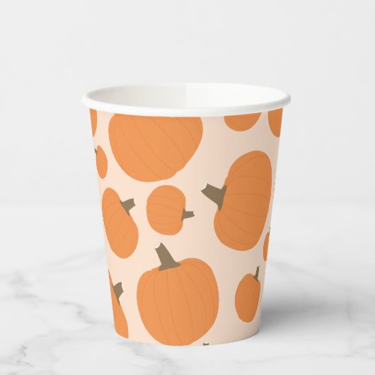 Gobelets En Papier Motif citrouille Automne Automne Halloween (Gauche)