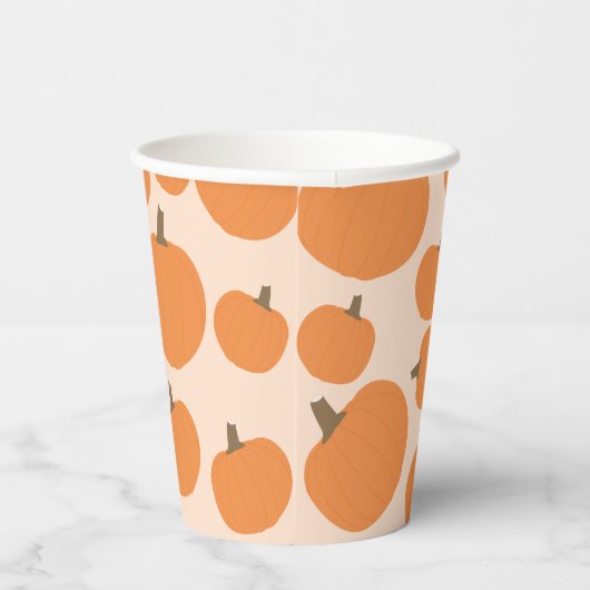 Gobelets En Papier Motif citrouille Automne Automne Halloween (Droite)