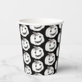 Gobelets En Papier Motif Citrouille éffrayant | Bonne Halloween (Recto)