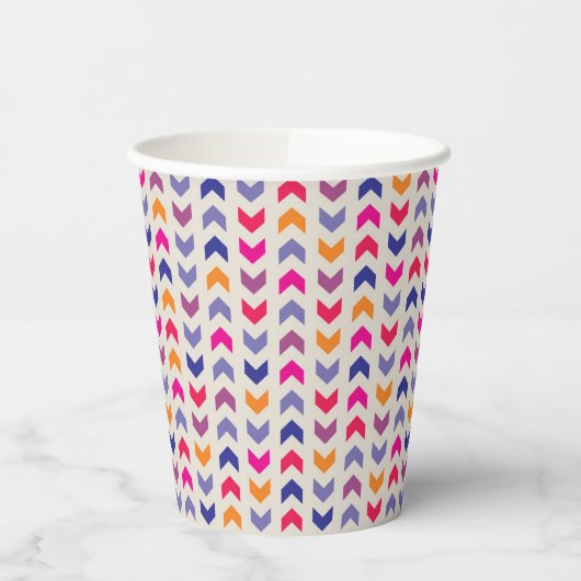 Gobelets En Papier Motif coloré Aztec Chevron (Gauche)