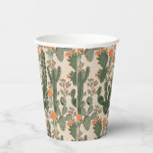 Gobelets En Papier Motif coloré Cactus (Droite)