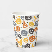 Gobelets En Papier Motif coloré Jack-O'-Lantern (Gauche)