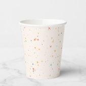 Gobelets En Papier Motif Confetti Dots & Triangle (Gauche)