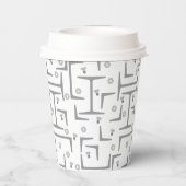 Gobelets En Papier Motif d'acier structurel (Verso)